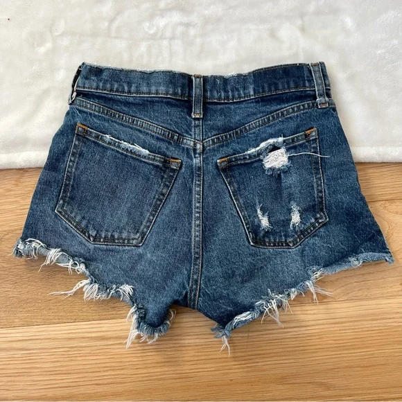 Abercrombie & Fitch The Mom Short Mid Rise Denim Jean Shorts Curve Love 24 / 00 - Picture 5 of 6